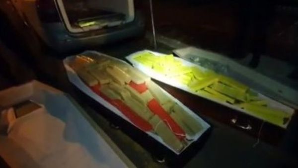 Insólita incautación de ataúdes repletos de marihuana