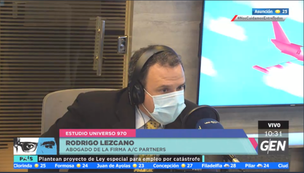 HOY / Rodrigo Lezcano, representante de la firma AC Partners, en relación al caso del Hospital Samaritano