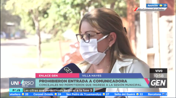 HOY / Comunicadora denuncia que le prohibieron la entrada la sesión de la Junta Municipal de Villa Hayes