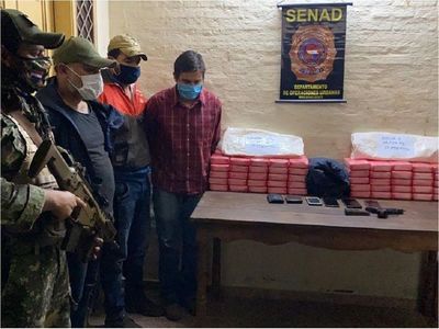 Policía cae con más de 50 kilos de cocaína en Coronel Oviedo