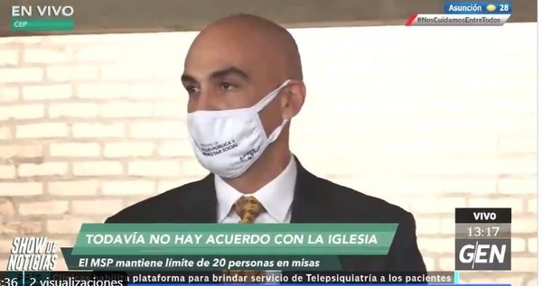 Informan de 7 nuevos casos de COVID. Ministro habló de falta de insumos y protocolo para cultos religiosos - ADN Paraguayo
