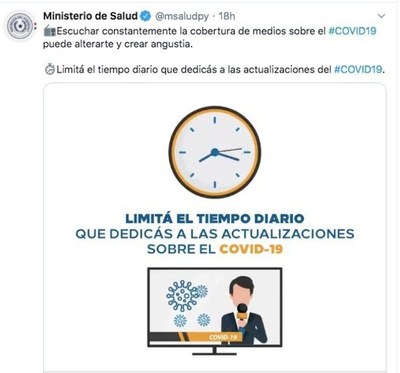 “Escuchar constantemente cobertura de medios puede alterarte y crear angustia” - ADN Paraguayo