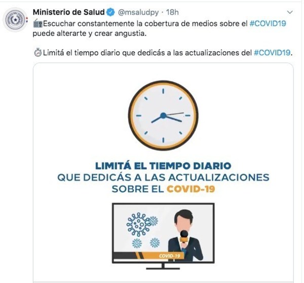 “Escuchar constantemente cobertura de medios puede alterarte y crear angustia” - ADN Paraguayo