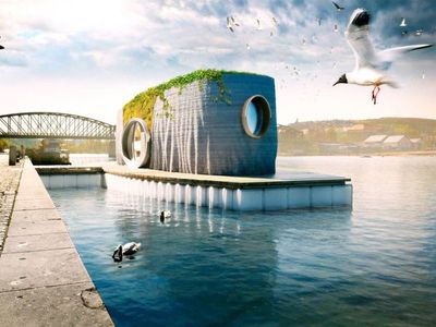 Un escultor checo diseña una casa flotante impresa en 3D