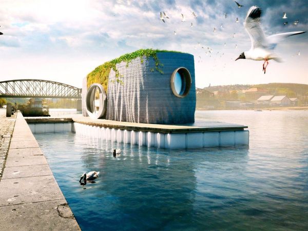 Un escultor checo diseña una casa flotante impresa en 3D