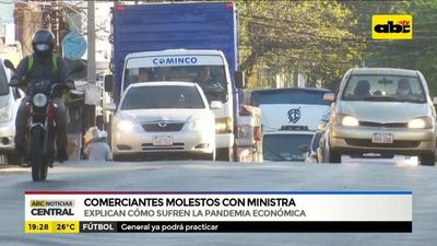Comerciantes molestos con ministra Bacigalupo - ABC Noticias - ABC Color