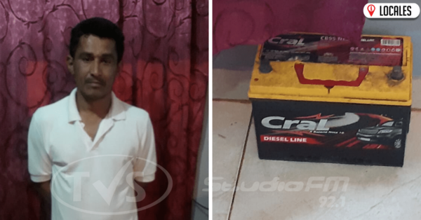Un sujeto quedó con la «batería» agotada