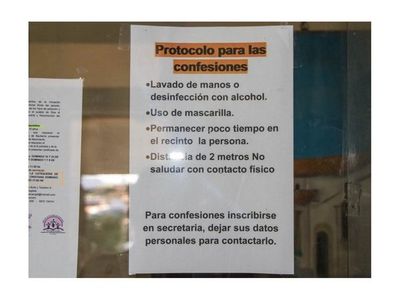 Confesión será a dos metros y con acrílico