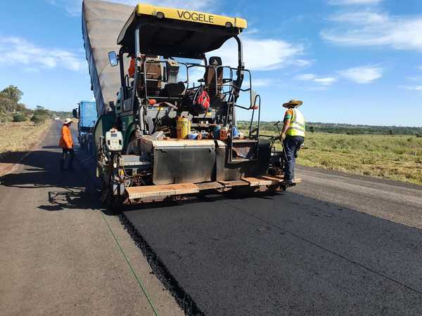 Inicia mantenimiento de la ruta Concepción- Yby Yaú