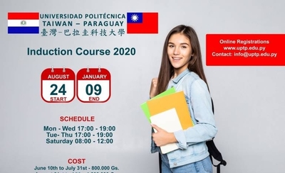 HOY / Habilitan inscripción al cursillo de inducción 2020 de la Universidad Politécnica Taiwán-Paraguay