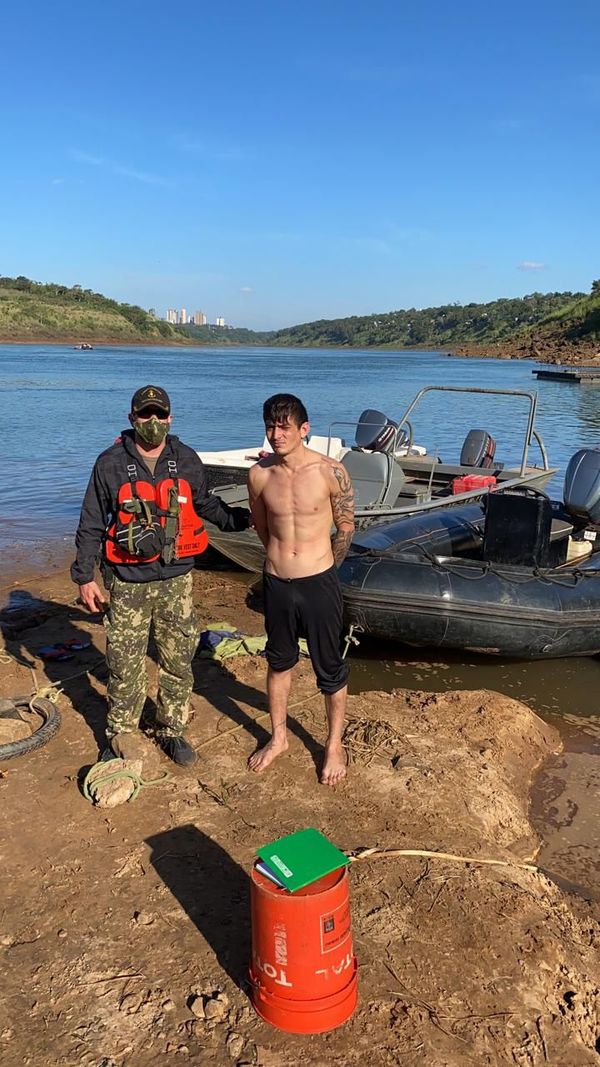 Otro joven detenido cuando cruzaba el río a nado - ABC en el Este - ABC Color