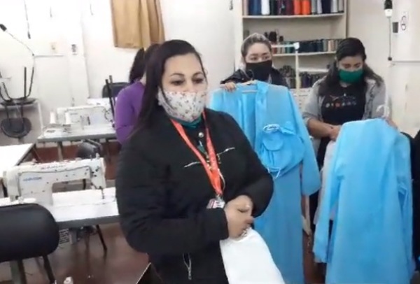 Alumnos de SNPP ya confeccionaron unos 20 mil equipos de bioseguridad
