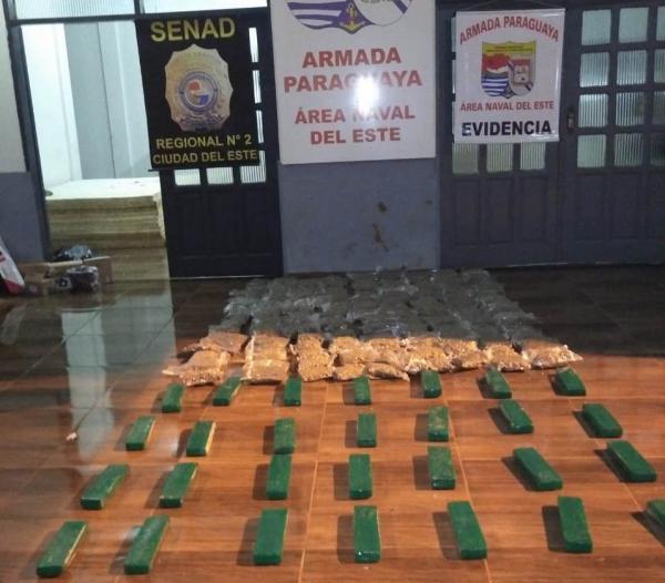 Menor de 16 años pretendía llevar 65 kilos de marihuana al Brasil