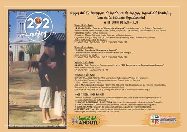 La capital del ñanduti celebra su mes aniversario | Crónica