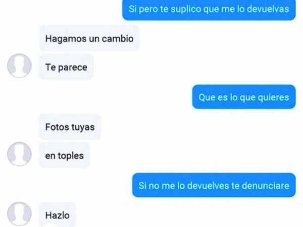 Le hackearon la cuenta y le piden fotos íntimas a cambio