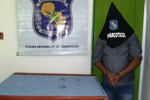 Detienen a un hombre con varias dosis de drogas en Concepción