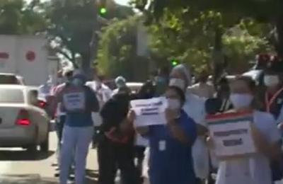 Funcionarios del Hospital del Trauma se manifiestan - C9N