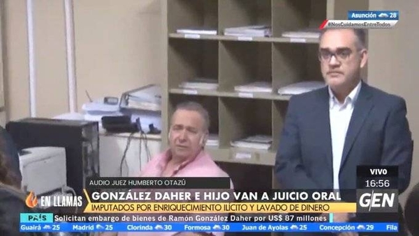 HOY / Juez eleva a juicio oral y público el proceso penal por enriquecimiento ilícito a Óscar Gonzalez Daher y su hijo