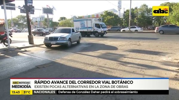 Rápido avance del corredor vial botánico - ABC Noticias - ABC Color