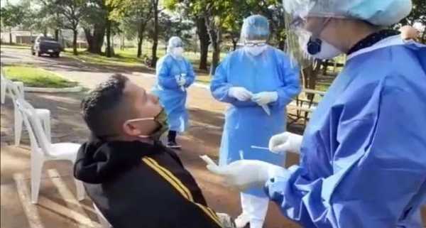 REALIZAN HISOPADOS A APREHENDIDOS PARA SU PASE AL CERESO.