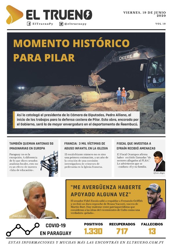 Edición Impresa 19 de Junio 2020 - El Trueno