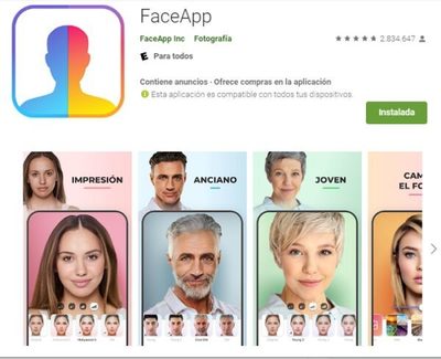 Aplicaciones como FaceApp puede tener un peligro oculto