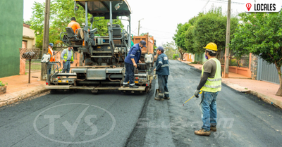 Obras de Desarrollo: Asfaltan calles en Cambyretá
