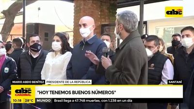 Abdo sobre COVID-19: “Hoy tenemos buenos números” - ABC Noticias - ABC Color