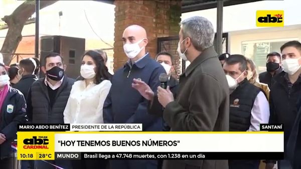 Abdo sobre COVID-19: “Hoy tenemos buenos números” - ABC Noticias - ABC Color