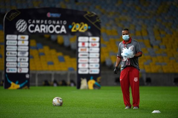 Un Maracaná vacío y con medidas de seguridad: las fotos del retorno del torneo Carioca - Fútbol - ABC Color
