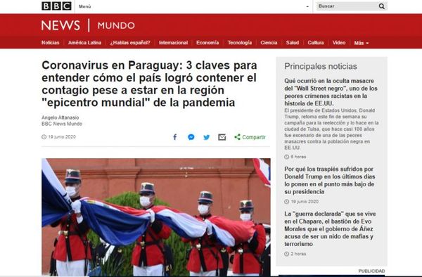 BBC destaca cómo Paraguay logró contener el contagio pese a estar en el