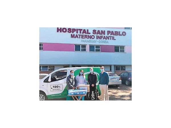 BYD llega hasta el Hospital San Pablo con donación de mascarillas
