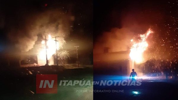 PÉRDIDA DE 17.000 KG DE YERBA TRAS INCENDIO EN SECADERO