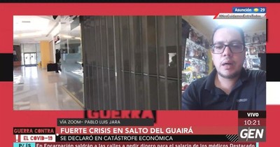 Mipymes declaran catástrofe económica en Salto del Guairá