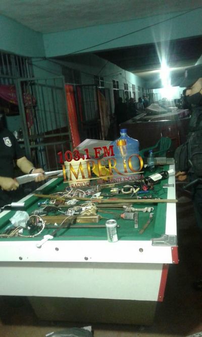 Allanan Penitenciaría de Pedro Juan después de incautación de bomba casera