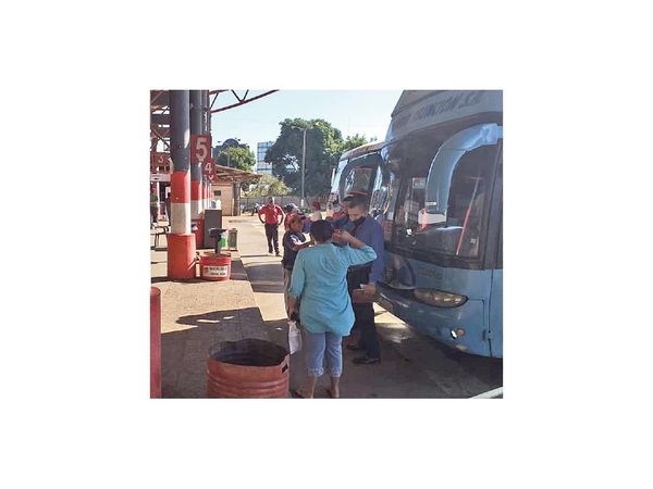 Terminal de Ómnibus registró poco movimiento de pasajeros