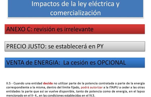 La ley ayudaría a exportar energía, según proyectista - Economía - ABC Color