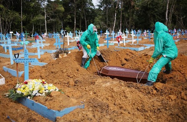 Números de muertos por COVID en Brasil equivalen a caídos en la guerra contra Paraguay en más de cinco años, según Folha - ADN Paraguayo