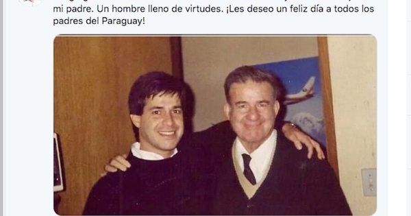 Horacio Cartes da su saludo a todos los padres en su día