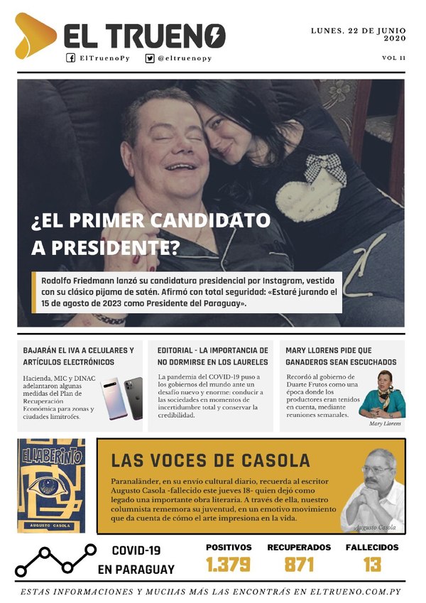 Edición Impresa 22 de Junio 2020 - El Trueno