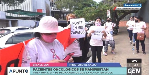 Por el derecho a vivir: Pacientes oncológicos reclaman medicamentos para continuar su tratamiento - ADN Paraguayo