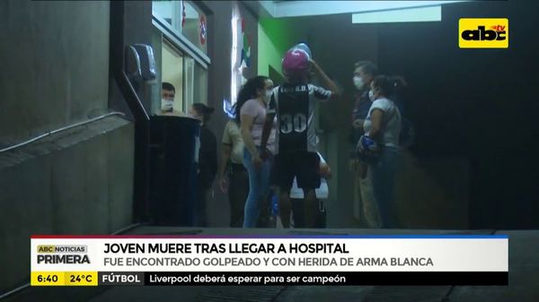 Joven golpeado muere tras llegar al hospital - ABC Noticias - ABC Color