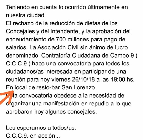Preparan manifestación en contra de concejales - Campo 9 Noticias