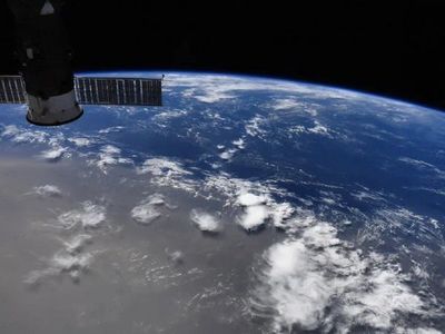 Astronauta capta imagen de la nube de polvo que pasa por el Caribe