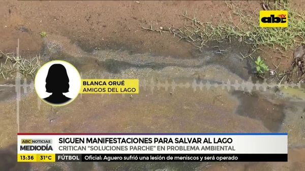 Siguen manifestaciones para salvar el lago Ypacaraí - ABC Noticias - ABC Color