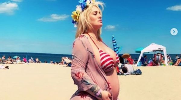 Lilian Ruíz, embarazada