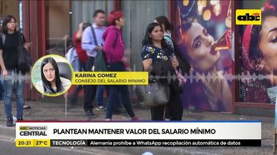 Plantean mantener el valor del salario mínimo - ABC Noticias - ABC Color
