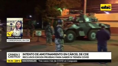 Intento de amotinamiento en cárcel de CDE - Crimen y castigo - ABC Color