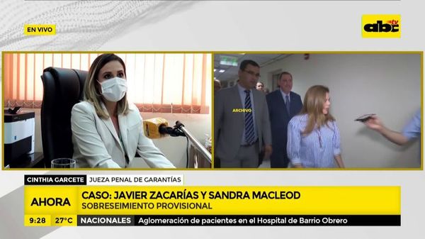 JEM ojerúre marandu blanqueo Javier Zacarías ha Sandra McLeod - ABC Remiandu - ABC Color