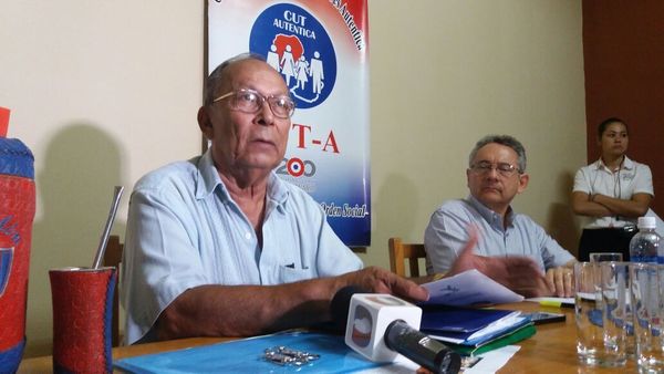 Presidente de la CUT-A: “Pedimos al vicepresidente que el Ejecutivo retire todos los proyectos que presentó al Parlamento” - ADN Paraguayo